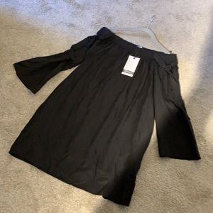 Black ZARA off the shoulder dress!
